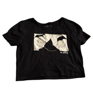 FOUREYES Lewd Hearts Crop Top